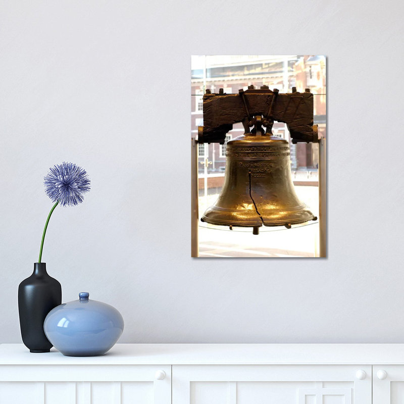 Liberty Bell 1 Piece Wrapped Canvas Wall Art, 30.48 cm H x 45.72 cm W