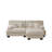 Cloud Couch Sectional Sofa For Living Room, Chenille 2 Seater Sofa With 2 Lumbar Pillows And 2 Throw Pillows , Upholstered Wide Arm Sofa With Convertible Ottoman,Chenille Light Coffee-1313671194