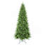 Sapin de Noël fin et élancé de 2,74 m (9 pi) avec charnières, 2152 branches en PE+PVC et support métallique stable-267623039