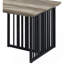 Table basse, chêne antique et finition noire