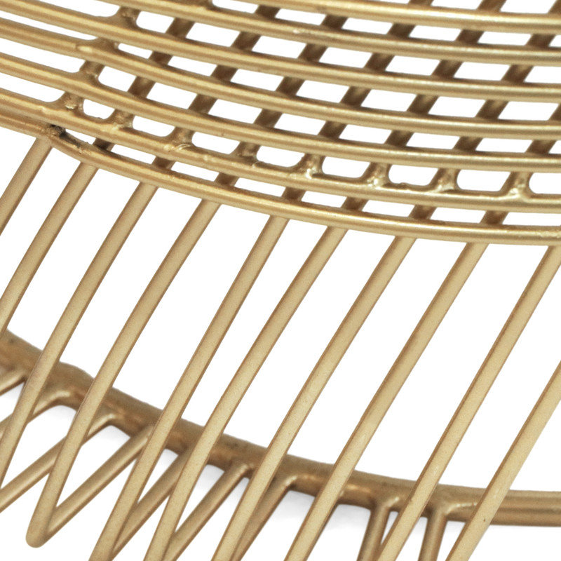 TABLE ROND WIRE AVEC PLATEAU EN MARBRE