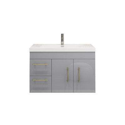 Carliss 35.5'' Single Bathroom Vanity with Acrylic Top