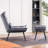 Cellan Accent Chair With Ottoman, Velvet Modern Tufted Wingback Club Chair-39567220