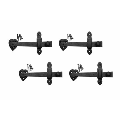 Hear Shape Wrought Iron Gate Latch