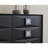 French Black Floor Standing Buffet Table