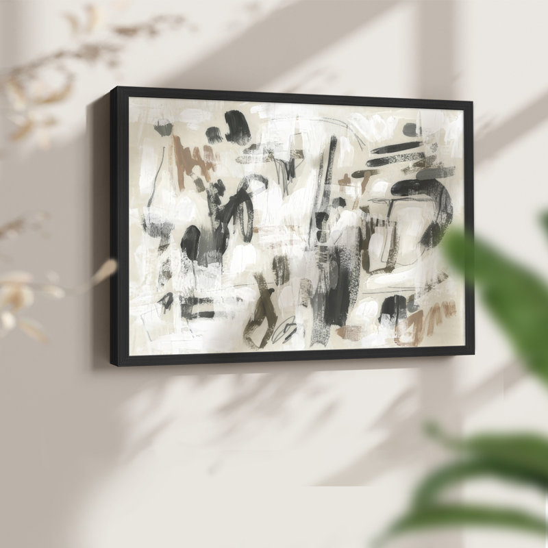 «Spinning Yarns I», reproduction encadrée, H 16 po x l 20 po, Noir, noir, noir, noir