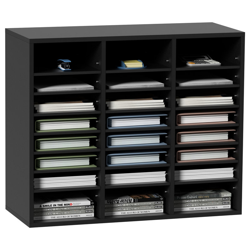 Mernie 29'' Wide File Cabinet, Black