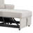 Chenille Convertible Sleeper Chair with Adjustable Backrest, 3 IN 1 Lounger Chair Turns Into Bed, Single Bed-1166818483