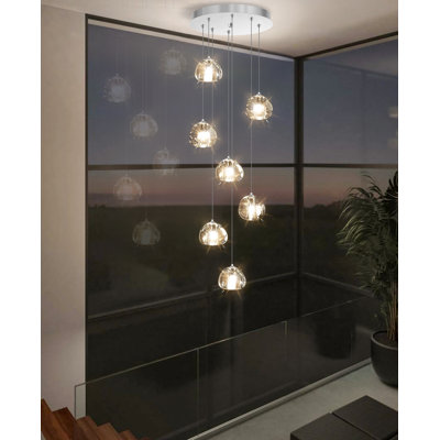 Luminaire suspendu en cristal 7 lumières