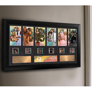 «Wizard of Oz Deluxe FilmCells», art mural encadré en édition limitée - 6 x clips de film