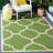 Arneshia Geometric Green Indoor / Outdoor Area Indoor/Outdoor Area Rug-1762019007