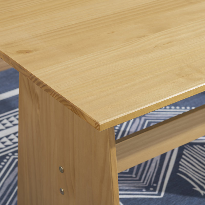 Table en bois massif Belinda, Miel