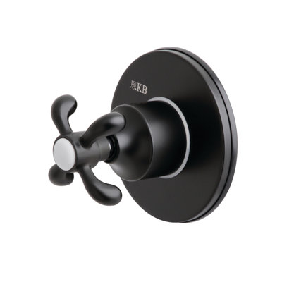 Kingston Brass Single-Handle Wall Mount Three-Way Diverter Valve with Trim Kit