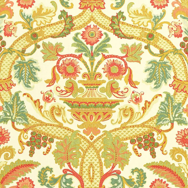 Tissu vase Fontenay, Ivoire