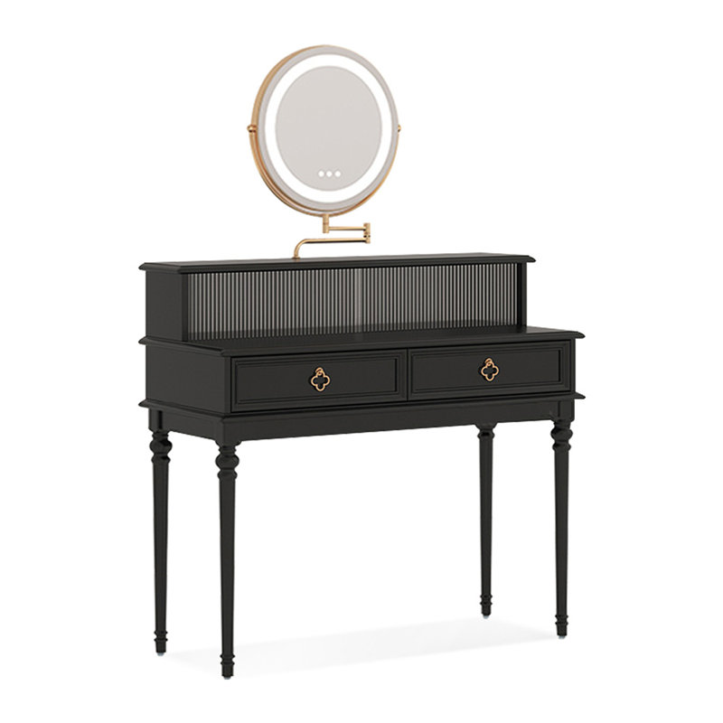Makeup Vanity with Light mirror,2 drawers