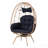 Oversized 360° Swivel Rattan Egg Chair Wicker Indoor Outdoor Patio Lounge Chair With Removable Thick Cushions-120225270-120225265