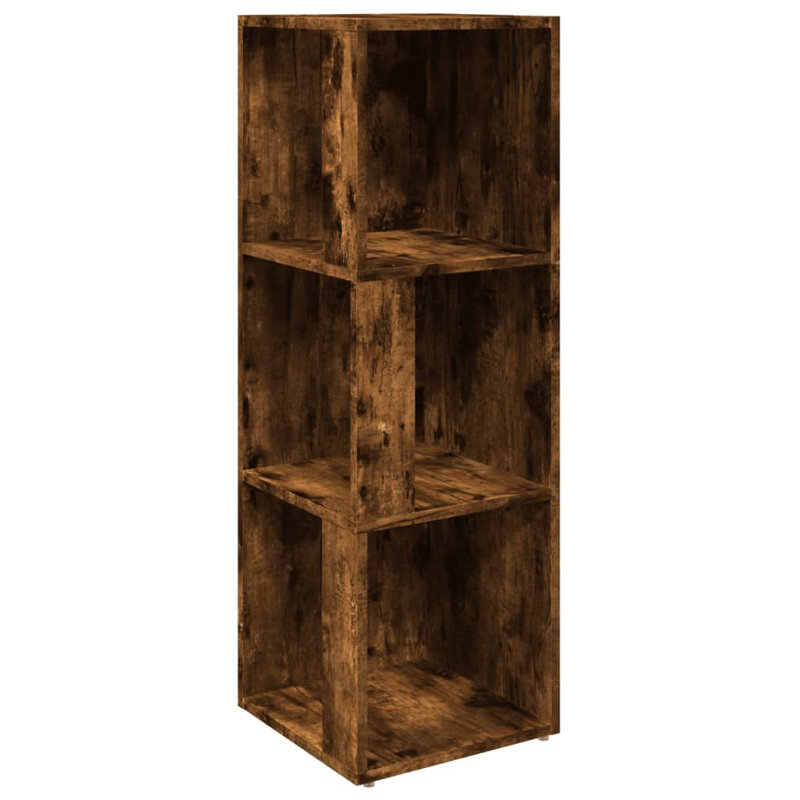 Casmalia 100cm H Corner Bookcase, Smoked Oak