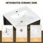 Meuble-lavabo simple 20 po avec comptoir en céramique Jacolby-985862348