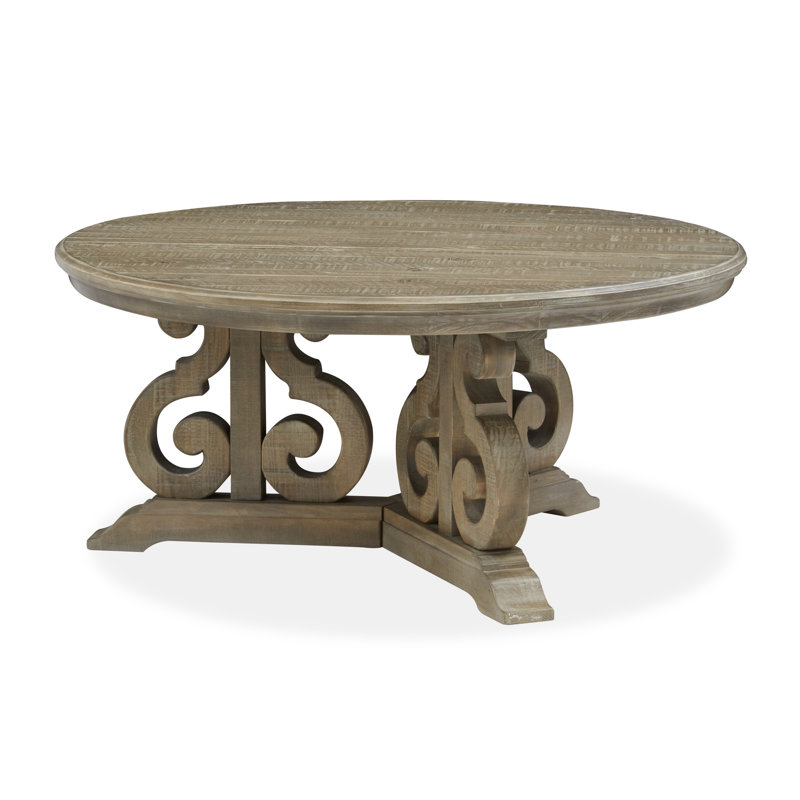 Wewoka Solid Wood Coffee Table, Dove Tail Gray 