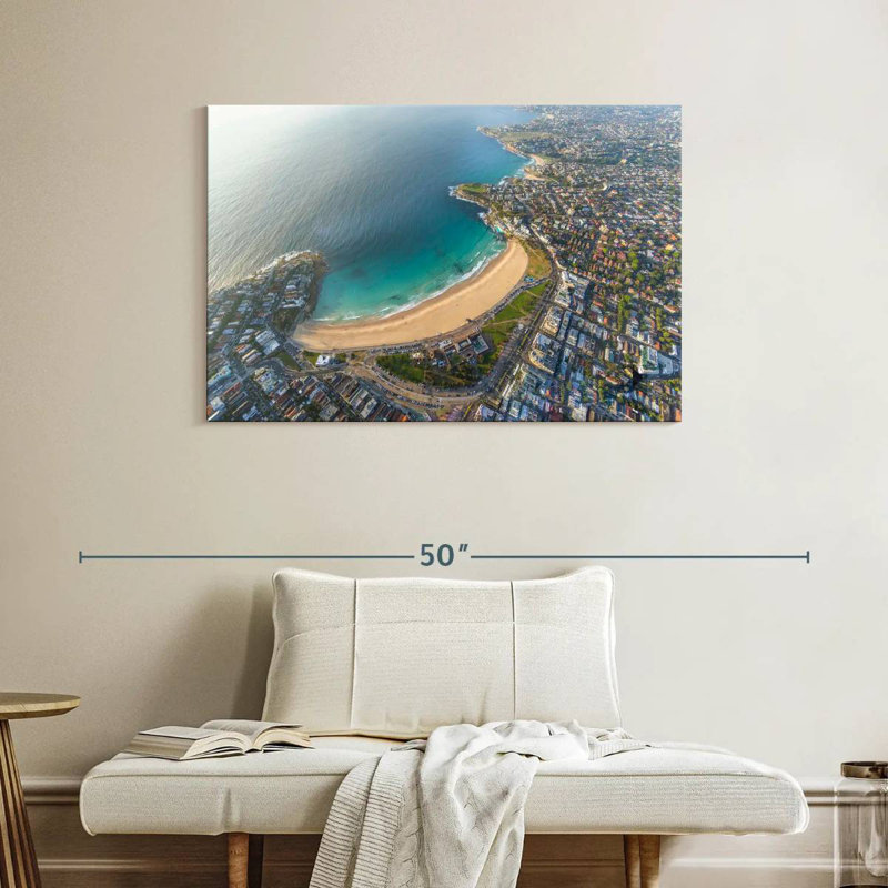 Nicci Bondi Beach Aerial View, 26" H x 39" W