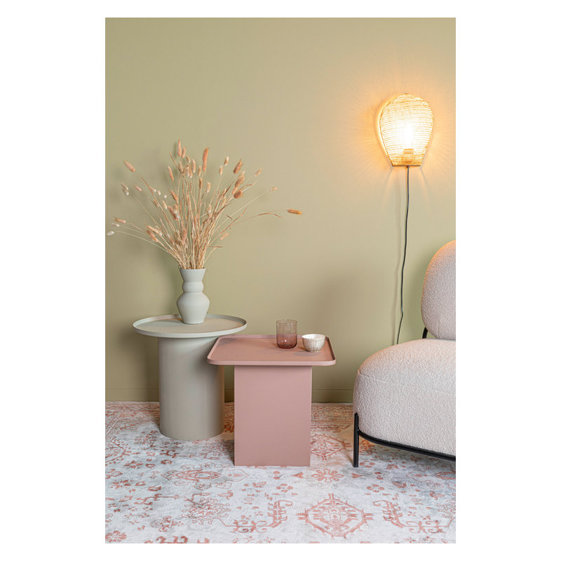 End Table, Rose Pink