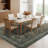 Oriental Machine Washable Rug with Rubber Non-Slip Backing for Living Room, Dining Room, Bedroom, Office & Playroom-450727426