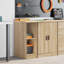 Solid Wood Single Storage Cabinet ( 85cm H x 30cm W x 51cm D)-61928151