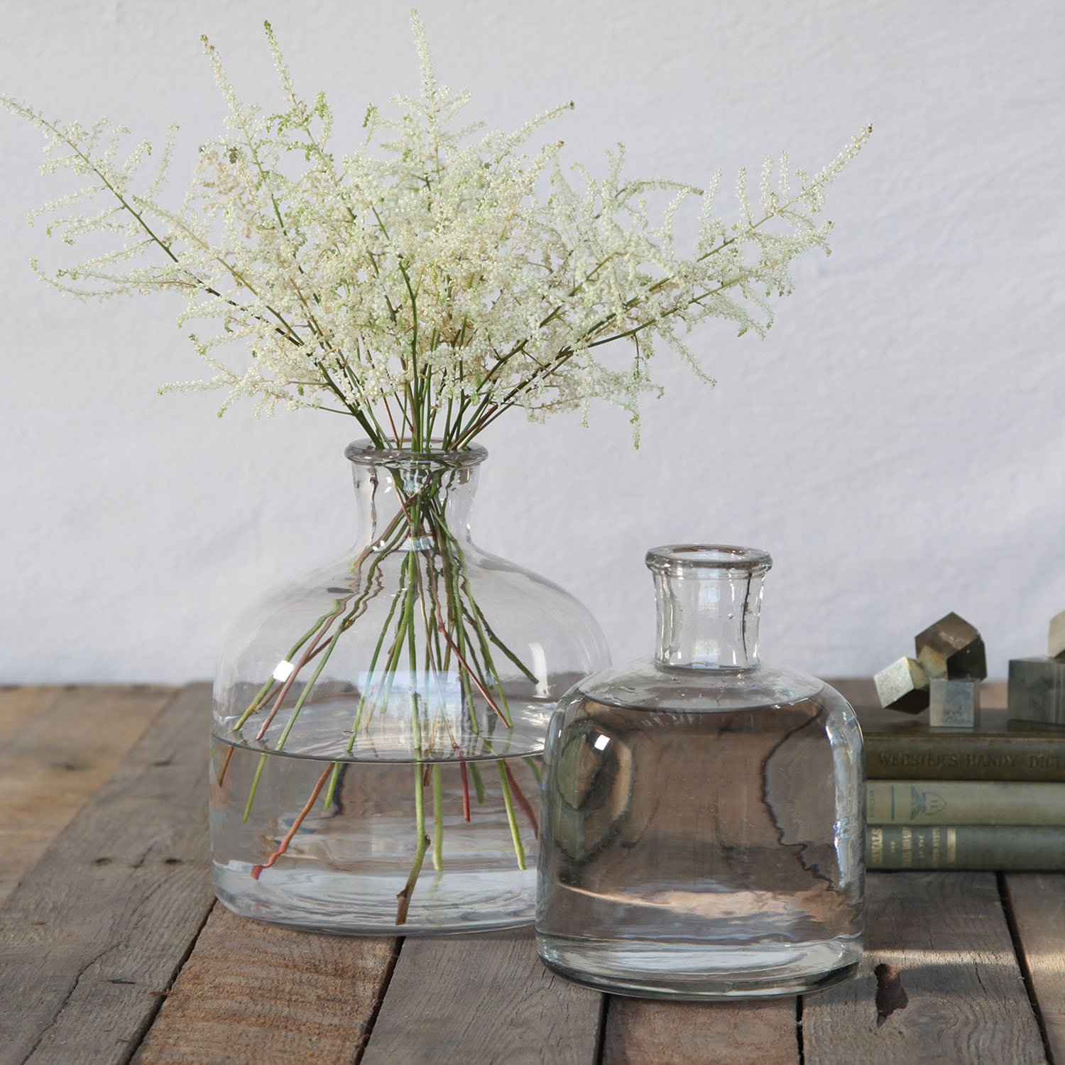 Coen Handmade Glass Table Vase, 8" H x 7" W x 7" D