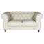 Milan 71'' Linen Rolled Arm Settee