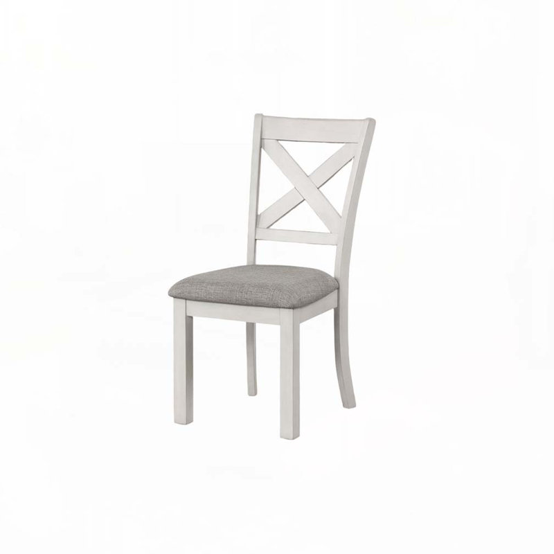 Ensemble de chaises de salle à manger rembourrées en tissu avec dossier croisé
