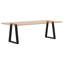 Pieds de table de salle à manger en forme de V, 2 pièces, acier noir-1838819056