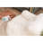 White Bean Bag Chair Made Of Soft Foam And Fabric Comfy With-1028642518