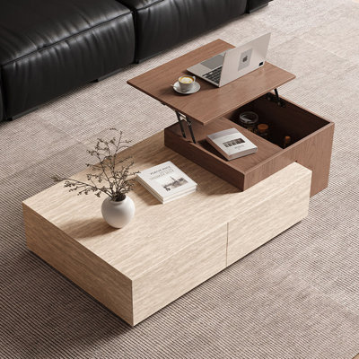 Ensemble de tables basses modernes et multifonctionnelles avec rangement