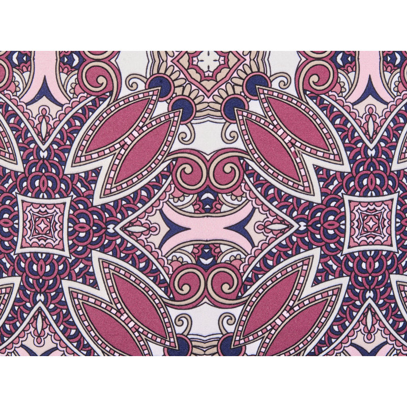 Set of 2 Outdoor Cushions MIRAGE Oriental Pattern Purple