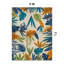 Tapis d'intérieur / extérieur en nylon tissé à la machine Brook bleu / vert / orange-699871223