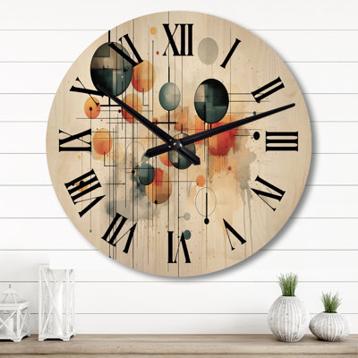Aphrodite Solid Wood Wall Clock