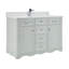 Meuble-lavabo simple 48 po en bois massif avec plateau en marbre d'ingénierie de 1 po-1561752538