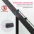Adjustable Semi-Frameless Sliding Shower Door With Clear Tempered Glass, No Cutting Required For Easy Installation, Shower Door