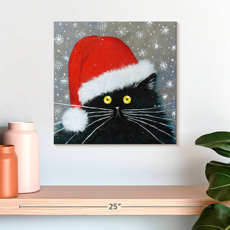 Brampt Santa Cat, 16" H x 16" W
