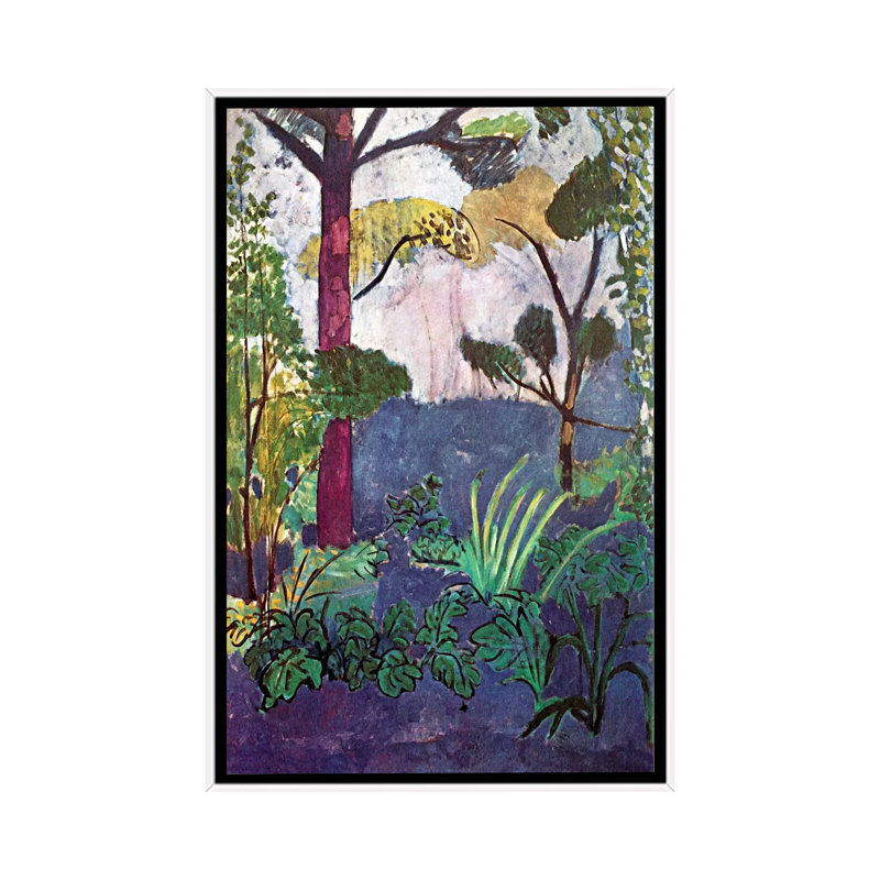 « marocain landscape (1913) » par henri matisse-print, Toile blanche encadrée, H 48 po x l 32 po x P 1,5 po