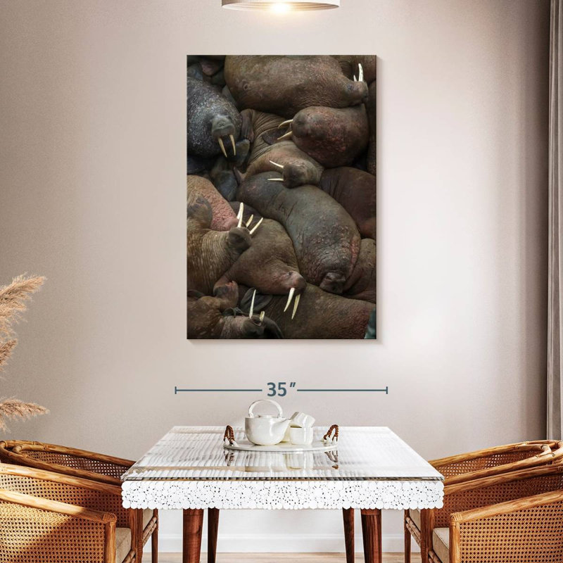Brampt Walrus Rookery, 48" H x 32" W