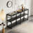 3-Tier Console Table Long Foyer Sofa Table with Storage Shelves-377268790