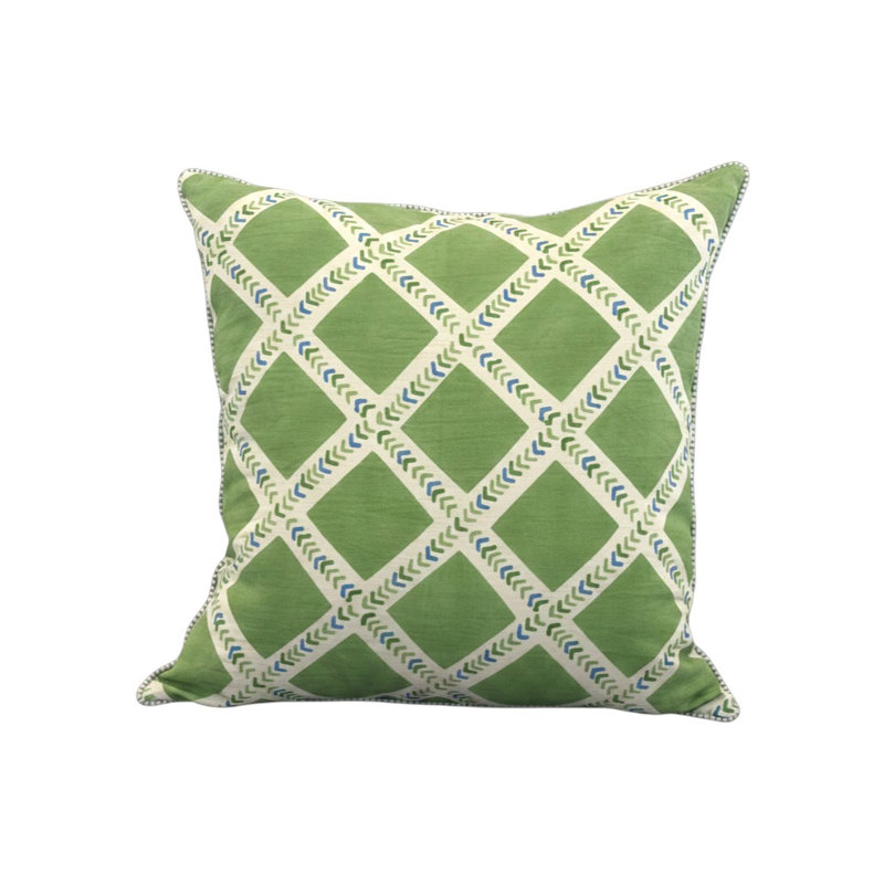 Housse de coussin en lin Mithya - Vert, Vert
