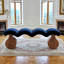 Tabouret de canapé 55,12 "Blue and Brow Nordic Minimalist Creative-2113662111