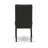 9 Piece Modern Dining Table Set Includes a Rectangle Wooden Table with X-Legs and 8 Black Color Linen Fabric Upholstered Chairs, Wire brushed Black-1068347875
