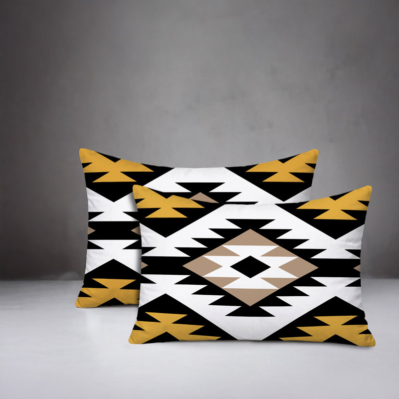 Coussin intérieur / extérieur Seka, 25 x 18, Jaune