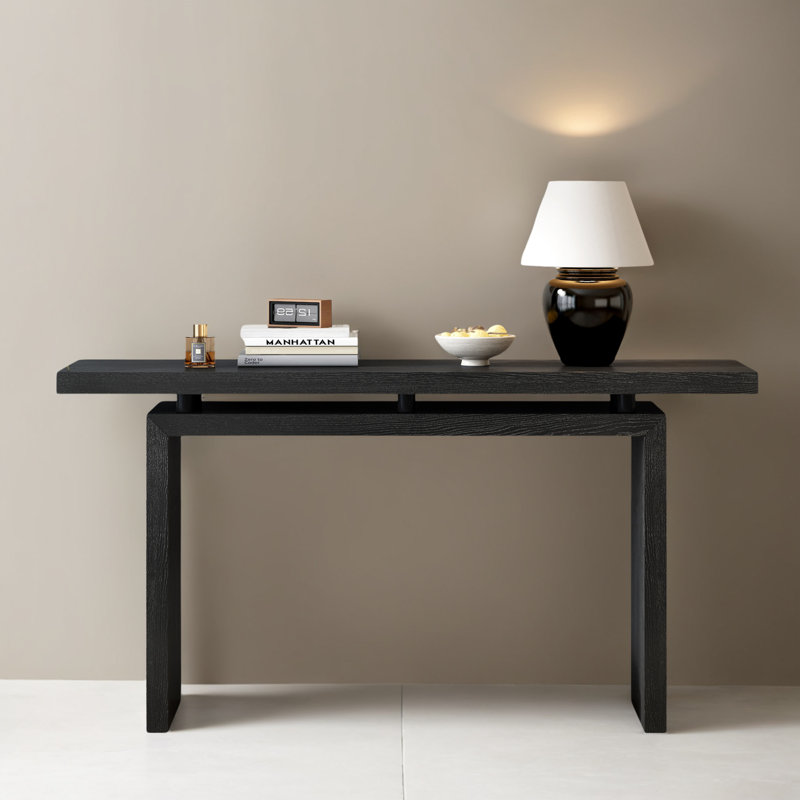 Table d'appoint 59 po pour vestibule, Noir