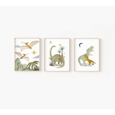 Reproduction d'art dinosaure sans cadre