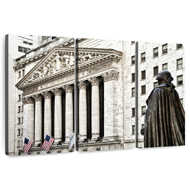 Édifice R camion NYC Wall Street, H 32 po x l 50 po