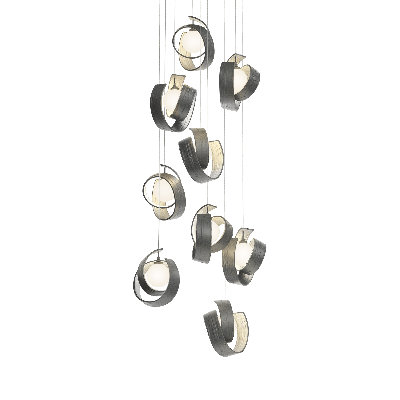 Luminaire suspendu géométrique à 9 lumières Riza